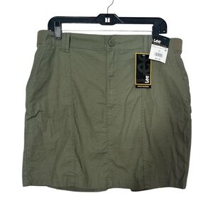 NWT Lee Women's Olive Mini Skort Size 14 (3-22)